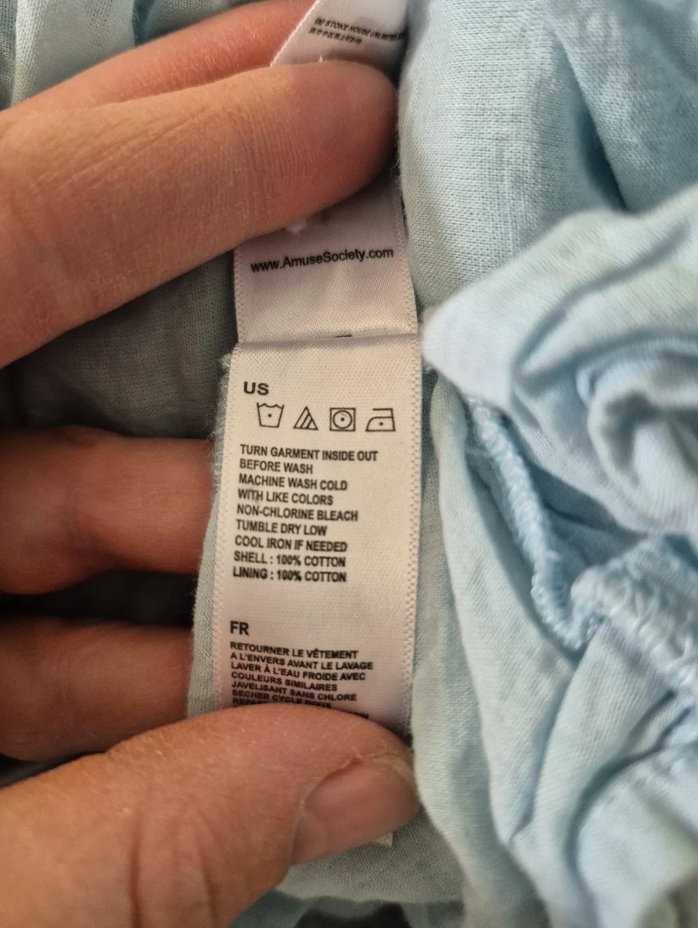 Amuse Society Light Blue Tie Front Sleeveless Tiered Maxi Dress Womens Size XL - Picture 7 of 7